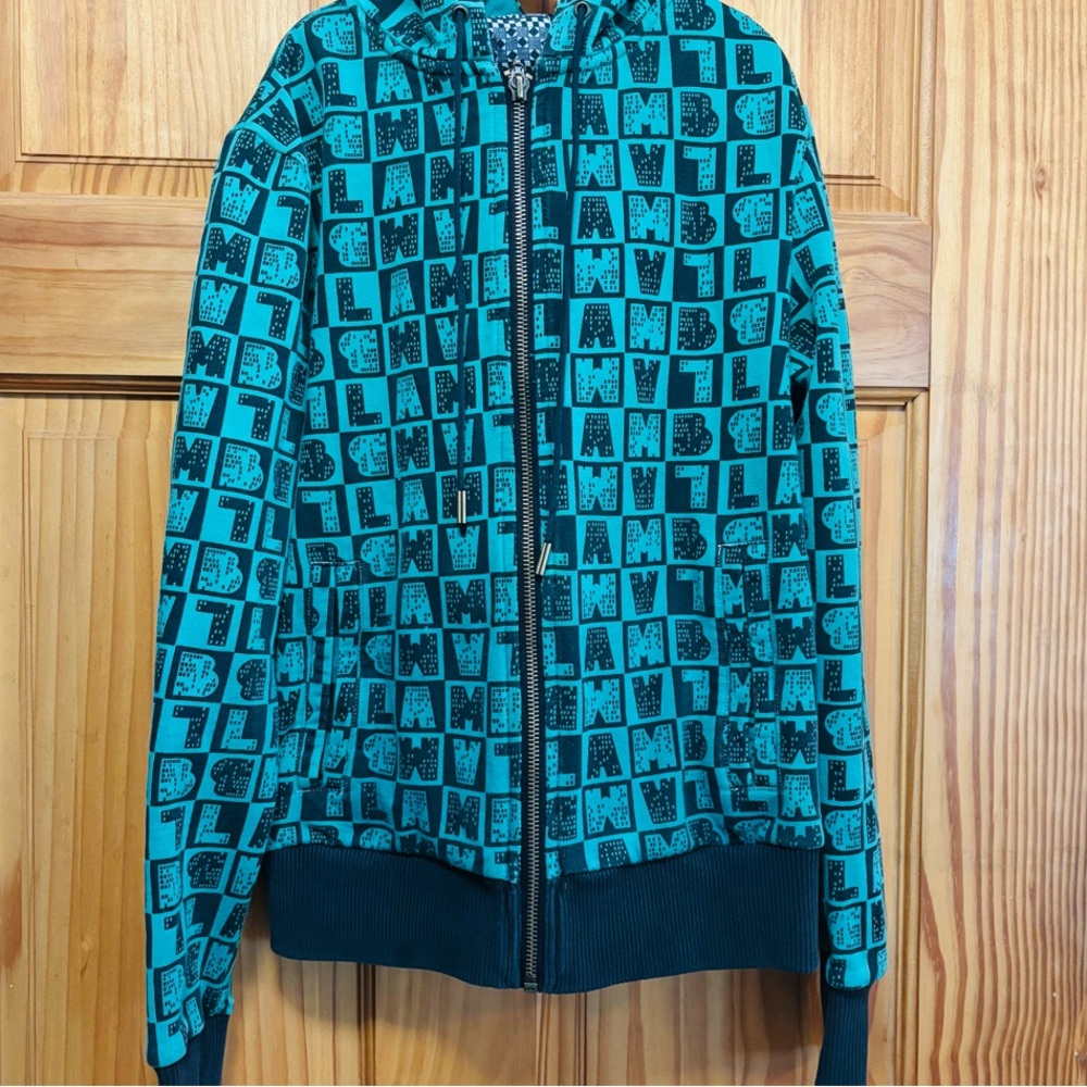 Rare Vintage Y2K L.A.M.B. Gwen Stefani Signature LAMB Zip Hoodie XS